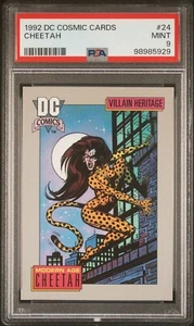 1992 DC Cosmic Comic cards Cheetah #24 PSA 9 - Picture 1 of 2