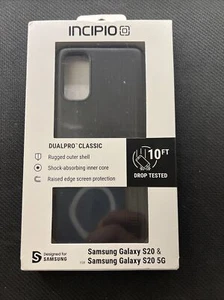 INCIPIO DualPro Classic Samsung Galaxy S20 & S20 5G Black 10ft Drop Tested B343 - Picture 1 of 2