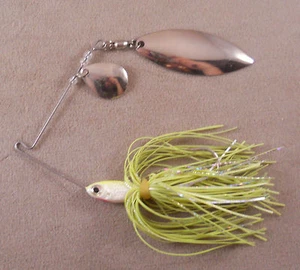 Bass Fishing Lure DR Custom Spinnerbait 1/2 oz, With 1 Colorado & 1 Willow Blade - Picture 1 of 4