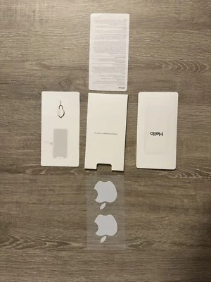 Herramienta de llave de pasador de expulsión removedor de bandeja de tarjeta SIM de Apple para Apple iPhone + pegatina de Apple Foto 1 de 2