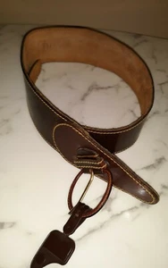 Cinturón ancho de cuero bronceado al aceite genuino para mujer de The Ritz talla S/M nuevo con etiquetas - Imagen 1 de 5