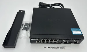 Commutateur QNAP QSW-M2108R-2C 10 ports avec 8 x 2,5 GbE RJ45 et 2 x 10 GbE SFP+/RJ45 - Photo 1/5