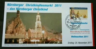 [SJ] Germany Private Post NordbayernPost Christmas 2011 (FDC) *card - Image 1 of 4