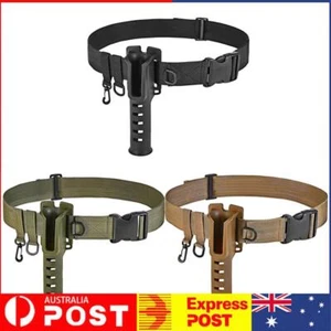 Portable Pole Inserter Fishing Rod Holder Belt Wader Fishing Waist Belt - Picture 1 of 14