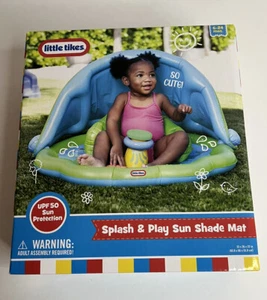 Little Tikes Splash & Play Inflatable Sun-Shade Mat 6 - 24 Months Water Play - Picture 1 of 12