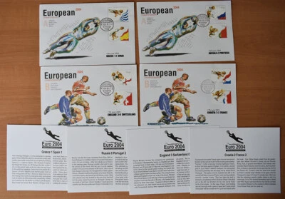 (WC22423) FOOTBALL - FDC EURO 2004, PORTUGAL, CV 14, USED, SEE SCANS - Image 1 of 4