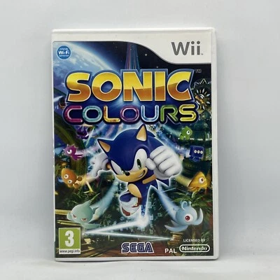 Sonic Colours Wii PAL 2010 Platformer SEGA VGC Free Tracked Post - Image 1 of 4