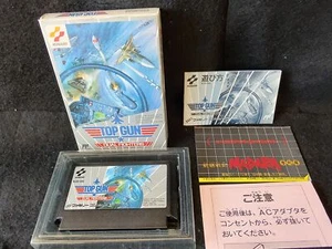 Top Gun Dual Fighters Nintendo Famicom NES Carrito, Manual, Juego en caja, funcionando-g1012- - Imagen 1 de 19