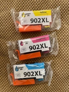 Smart Ink HP 902 Compatible Combo C/M/Y Ink Cartridges Expire 12/2025 Sealed - Picture 1 of 4