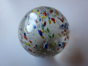 transparent matte with multicolor mosaic large SHOOTER Swirl Vintage Marble 37/3
