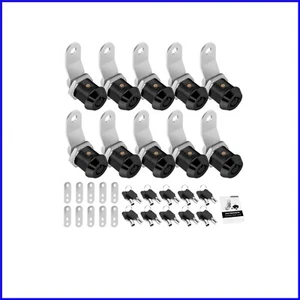 Waterproof 10 Pack of Keyed Alike 5/8 Inch Toolbox and RV Storage Locks - Picture 1 of 10