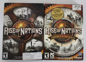 Rise Of Nations (PC, 2003) Rise Of Nations Thrones & Patriots (PC,2004) Pack - Picture 1 of 2