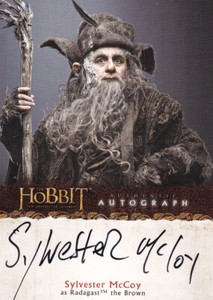 The Hobbit Unexpected Journey Autograph Card A20 Sylvester McCoy as Radagast