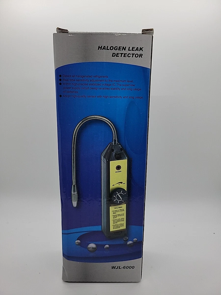 Elitech ILD-200 Refrigerant Leak Detector & WJL-6000 Halogen Tester Combo – HVAC, R-134a To R-1234yf, Carrying Case