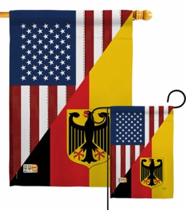 US German Friendship Garden Flag Regional Decorative Gift Yard House Banner - Picture 1 of 17