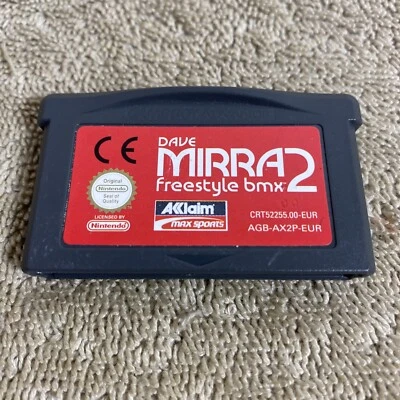 Dave Mirra 2 (Nintendo Game Boy Advance) GBA -  Cartridge Only PAL Works English - Image 1 of 4