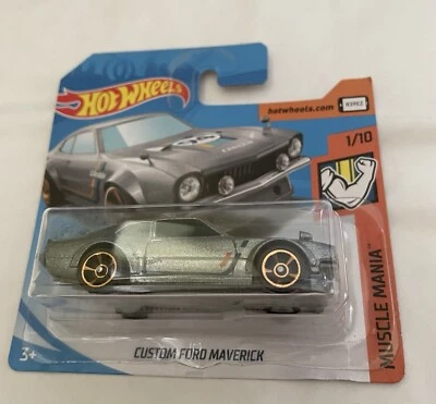 HOT WHEELS 2019 098/250 CUSTOM FORD MAVERICK - 1/10 Muscle Mania FYF86 - Image 1 of 2