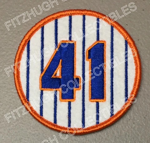 TOM SEAVER NEW YORK METS RETIRED 1969 JERSEY NUMBER 41 PATCH Cover