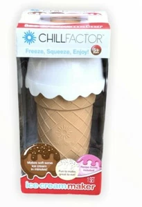 Chill Factor Ice Cream Maker with Recipe Soft Freeze, Squeeze, Enjoy in Minutes - Picture 1 of 4