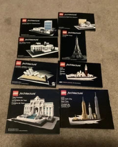 lego architecture instruction manuals contact for the one you want - Picture 1 of 9