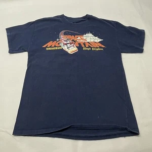 Disney Space Mountain Shirt Tomorrowland Magic Kingdom Blue Tee Kids Size L - Picture 1 of 11