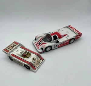VTG Porsche 956 #14 & Audio Le Mans #6 Toy Race Cars MADE IN ITALY & ENGLAND - Picture 1 of 12