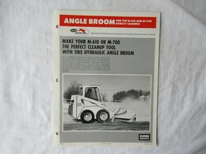 Melroe Bobcat Clark Equipment M-700 m-610 loader angle broom spec sheet brochure - Picture 1 of 2