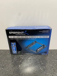 Sabrent BK-HDDH 2.5'' SSD & SATA Hard Drive to Desktop 3.5" Bay Bracket PC NIB - Picture 1 of 3