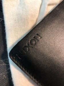 NIXON ANNEX CARD WALLET BLACK LEATHER - Picture 1 of 6