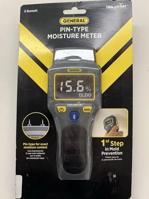 NEW General TS06 Bluetooth Moisture Meter +9V BATTERY INCLUDED Sealed - Image 1 of 4
