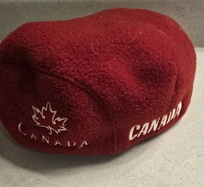 Roots Athletics Canada Olympics Newsboy Cap Hat – Red Embroidered – Adult Medium - Image 1 of 4