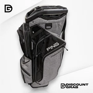 Ping Pioneer Cart Bag 2025 - Heather Grey/Black (No Rain Cover) - Picture 1 of 8