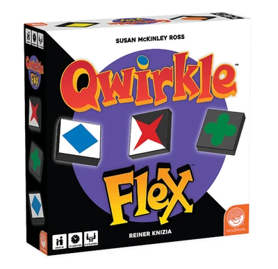 Qwirkle Board Game FLEX, 2 to 4 players, Includes 108 Flex tiles - Free Shipping - Image 1 of 3