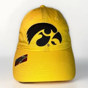 University Iowa Hat Signatures Black Yellow Logo Cap Hawkeyes Snapback - Photo 1/7
