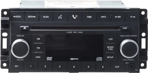 2008 Dodge Avenger AM FM Radio 6 Disc CD/DVD Player Auxiliary 5064111AL Face REQ - Imagen 1 de 5