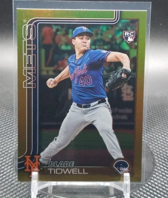 2025 Topps Update Blade Tidwell Gold Foil /50 Mets RC - Image 1 of 2