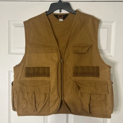 Chaleco de Caza Cabeza Roja Bill Azul De Colección Skeet Shooting Marrón Lona Para Hombres Mediano Foto 1 de 4