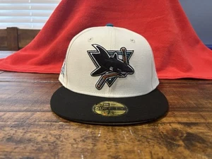 Sombrero Club San Jose Sharks 5ta Temporada Blanco Negro New Era Equipado 7 3/4 Gris UV - Imagen 1 de 23