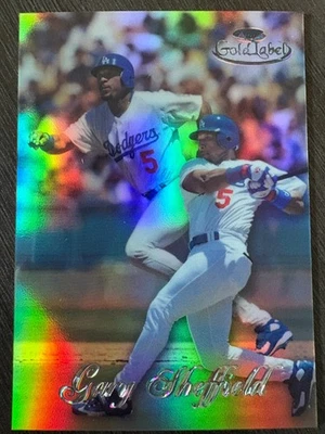 1998 Topps Gold Label Gary Sheffield #90 Class 2 Black Label Refractor - Image 1 of 2