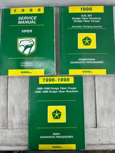 1998 Dodge Viper Service Manual Set Chrysler Corporation OEM - Picture 1 of 5