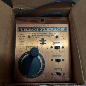 MRC Throttle Pack Model 501 HO Hobby Train Transformer: Untested AS PICTURED @@ - Picture 1 of 7