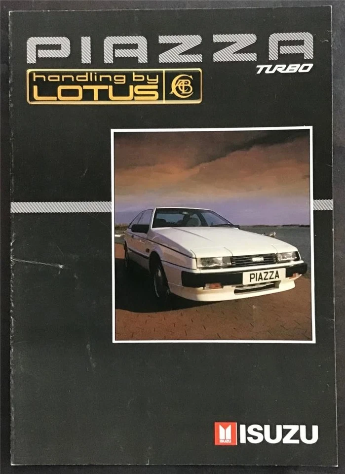 ISUZU PIAZZA TURBO HANDLING BY LOTUS UK Car Sales Brochure 1988 - Image 1 of 3