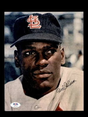 Bob Gibson PSA DNA Coa Hand Signed 8x10 Photo Autograph - Image 1 of 3