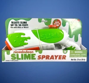 Nickelodeon SLIME Sprayer Blast Slime Up To 20 Ft Includes 5 Slime Packs 6&Up - Picture 1 of 6
