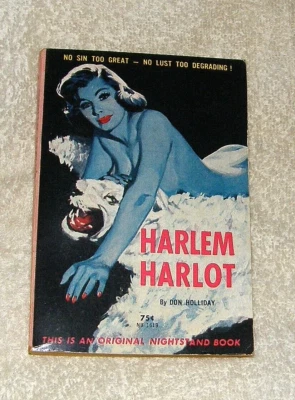 HARLEM HARLOT - Don Holliday aka (Lawrence Block) Nightstand 1619 sleaze GGA PBO - Image 1 of 4