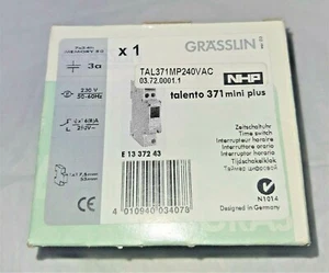 Grasslin Talento 371 Mini Plus Time Switch 240VAC White NHP Brand New - Picture 1 of 7
