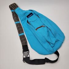 Kavu Bag Blue Rope Sling Shoulder Backpack Crossbody Pockets Zip Outdoor Travel