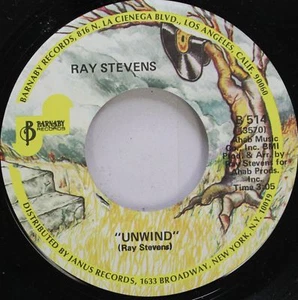Pop 45 Ray Stevens - Unwind / Gitarzan On Barnaby - Picture 1 of 2