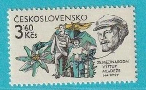 Tschechoslowakei aus 1981 ** postfrisch MiNr. 2629 Edelweiß Bergsteiger Lenin - Bild 1 von 1
