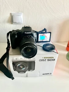 Canon EOS 250D DSLR Camera + Lens, Bag, 16GB SD (2022) - Picture 1 of 13